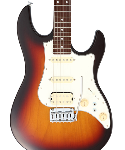 FGN Guitarra Eléctrica J-Standard ODYSSEY Stratocaster Funda Ivory